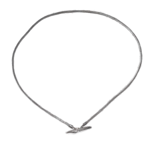 Vintage Hollywood Glam Silver Tone Skinny Stretch Belt